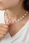 Heliophilia Silver Collar de Metal Multicolor con Diseño de Cuentas